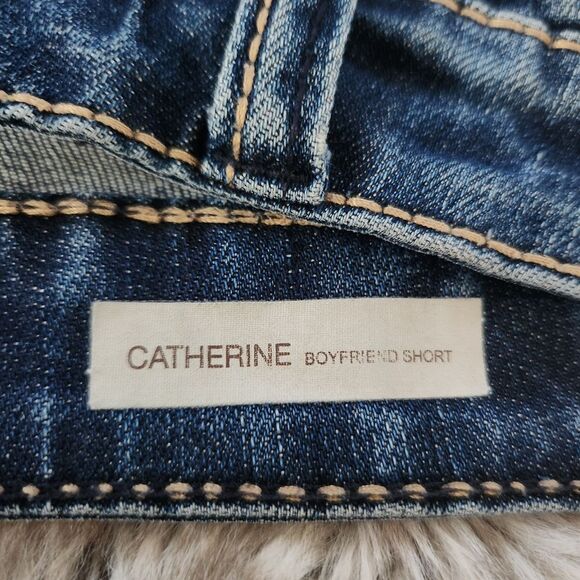 Kut from the Kloth Catherine Boyfriend Shorts Medium Wash Denim Women's Size 6 - Picture 5 of 11